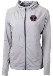Cutter and Buck Inter Miami CF Womens Grey Adapt Eco Light Weight Jacket