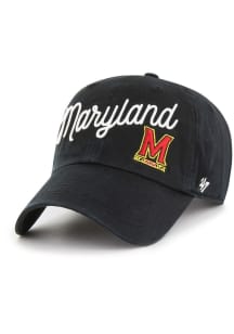 47 Maryland Terrapins Black Millie Clean Up Womens Adjustable Hat