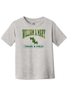 Summit Sportswear William & Mary Tribe Youth Grey Track and Field Short Sleeve T-Shirt