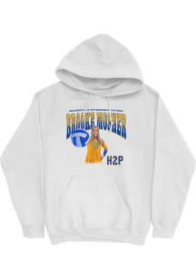 Brooke Mosher Pitt Panthers Mens White Photograph Hoodie Player Hood