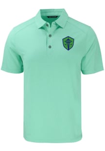 Cutter and Buck Seattle Sounders FC Mens Green Forge Recycled Short Sleeve Polo