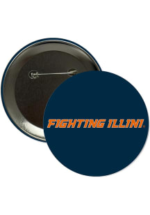 Illinois Fighting Illini 3" Fighting Illini Button - Orange