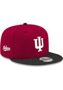 New Era Indiana Hoosiers Red 9FIFTY Mens Snapback Hat