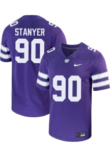 Brad Stanyer  Nike K-State Wildcats Purple Football NIL Game Football Jersey