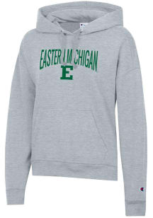 Champion Eastern Michigan Eagles Womens Grey Powerblend Hooded Sweatshirt