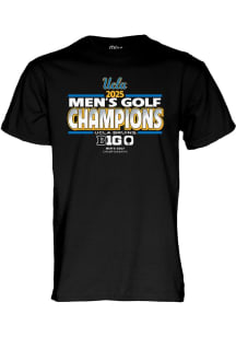 Blue 84 UCLA Bruins Black 2025 Mens Golf Tournament Champs Short Sleeve T Shirt