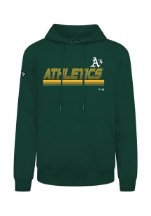 Levelwear Oakland Athletics Mens Green Podium Breaker Long Sleeve Hoodie