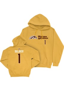 Reagan Sulaver Western Michigan Broncos Mens Gold NIL Sideline Player Hood