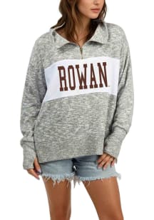 Rowan University Womens Grey Heather Classic Qtr Zip
