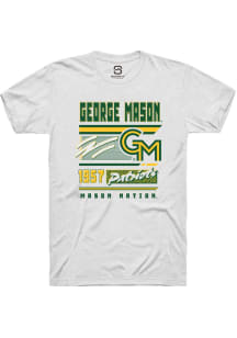 Summit Sportswear George Mason University White Retro Short Sleeve T Shirt