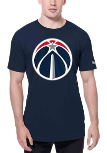 New Era Washington Wizards Navy Blue Primary Logo Short Sleeve T Shirt
