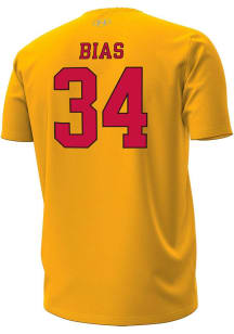 Len Bias Maryland Terrapins Gold Mens Basketball Len Bias Name and Number Performance Cotton Short..