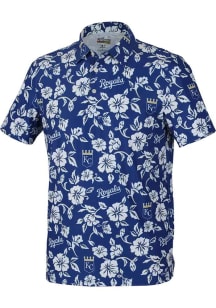Reyn Spooner Kansas City Royals Blue Game Day Big and Tall Polo
