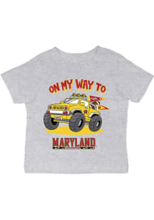 Vive La Fete Maryland Terrapins Infant On My Way Short Sleeve T-Shirt Grey