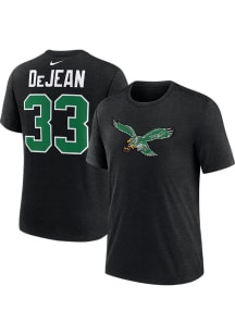 Cooper DeJean Philadelphia Eagles Black Alt Short Sleeve Player T Shirt