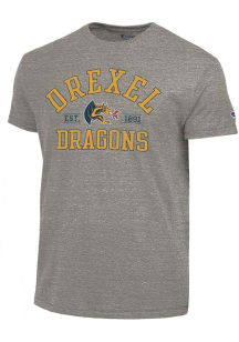 Champion Drexel Dragons Dark Grey Est Date Tri-Blend Short Sleeve Fashion T Shirt