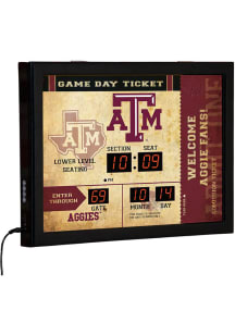 Texas A&M Aggies Scoreboard Wall Clock