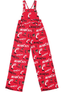 Forever Collectibles Cincinnati Bearcats Mens Red All Over Print Overalls