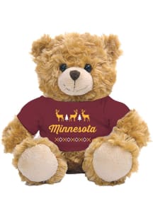 Minnesota Golden Gophers Jardine  Holiday 10" Holiday Plush - White