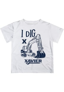 Vive La Fete Xavier Musketeers Infant Excavator Short Sleeve T-Shirt White