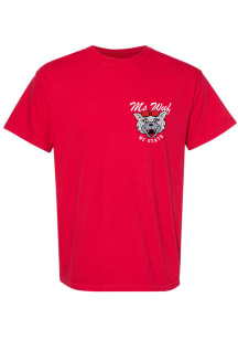 NC State Wolfpack Womens Red Ms Wuf Short Sleeve T-Shirt