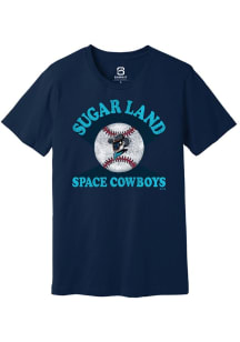 Summit Sportswear Sugar Land Space Cowboys Navy Blue Soft Arch Short Sleeve T Shirt