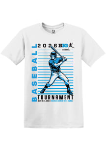 Summit Sportswear Big Ten White 2026 Baseball Tournament Short Sleeve T Shirt