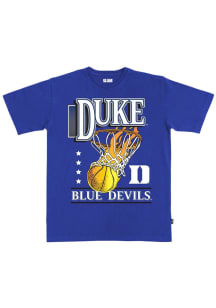 SLAM Duke Blue Devils Blue Basketball Hoops Heavyweight Short Sleeve T Shirt