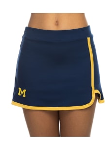 Michigan Wolverines Womens Navy Blue Retro Skirt