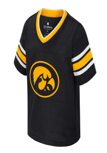 Colosseum Iowa Hawkeyes Toddler Black All Day Football Jersey