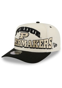 New Era Purdue Boilermakers March Madness Big Font 9FIFTY A-Frame Adjustable Hat - White