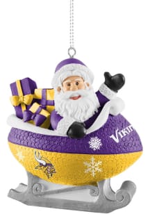 Minnesota Vikings Sleigh Ornament - Purple