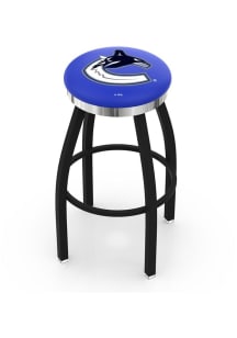 Vancouver Canucks Chrome Seat Pub Stool - Black