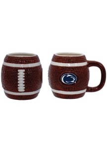 Penn State Nittany Lions 15oz Sculpted Football Logo Mug Ceramic Mug - Brown