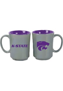 K-State Wildcats 15oz Iridescent Ceramic Mug - Grey