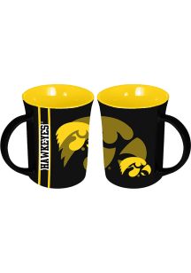 Iowa Hawkeyes 15oz Reflective Ceramic Mug - Black