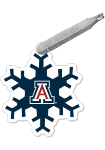 Arizona Wildcats Snowflake Ornament - Navy Blue