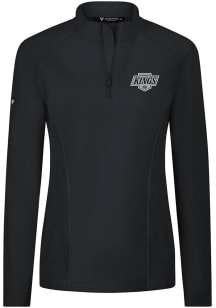 Levelwear Los Angeles Kings Womens Black Upright 3D Embroidered Patch Qtr Zip