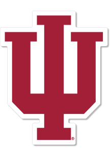 Indiana Hoosiers 3 Inch Primary Logo Auto Decal - Crimson