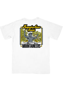 B-Unlimited Appalachian State Mountaineers White Campus Landmark Short Sleeve T Shirt