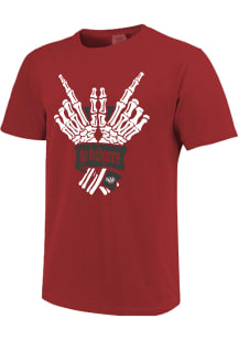 Wisconsin Badgers Red Skelton Hand Sign Short Sleeve T Shirt