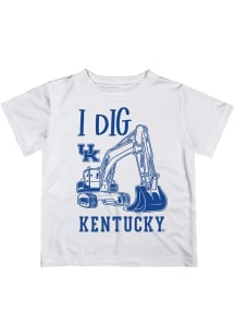 Vive La Fete Kentucky Wildcats Infant Excavator Short Sleeve T-Shirt White