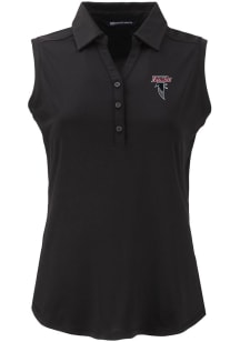 Cutter and Buck Atlanta Falcons Womens Black Historic Forge Eco Polo Shirt