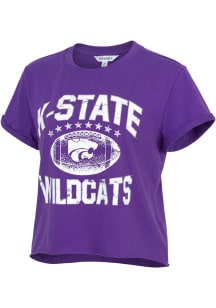 K-State Wildcats Womens Purple Primetime Short Sleeve T-Shirt