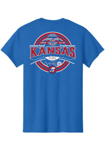 Summit Sportswear Kansas Jayhawks Blue Union Jack Football Classic Short Sleeve T Shirt