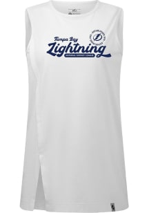 Levelwear Tampa Bay Lightning Womens White Influx Monument Tank Top