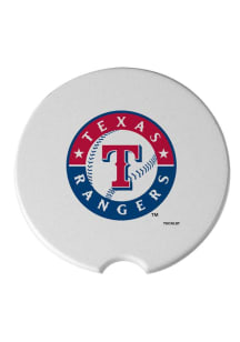 The Memory Company Texas Rangers Ceramic 2 Pack Car Coaster - White