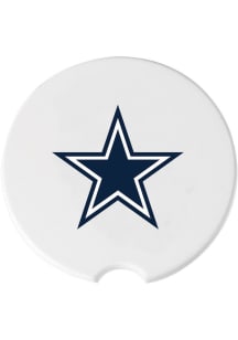 The Memory Company Dallas Cowboys Ceramic 2 Pack Car Coaster - White