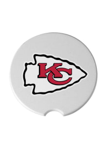 The Memory Company Kansas City Chiefs Ceramic 2 Pack Car Coaster - White