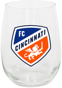 FC Cincinnati 15oz Stemless Wine Glass - White